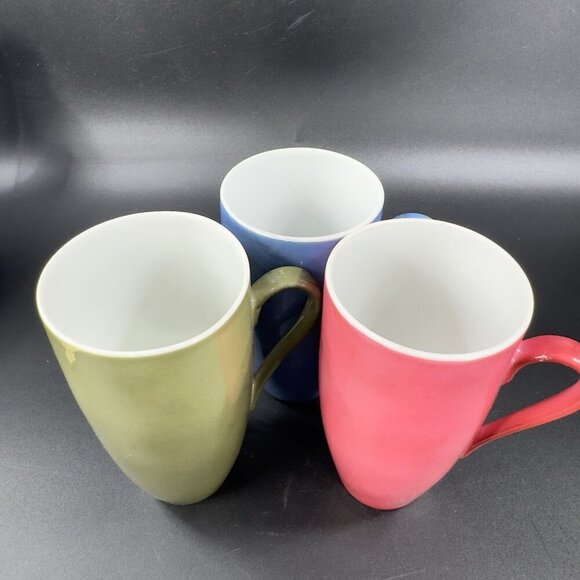 Seyei Fine China Porcelain Small Cups Mugs With Handles Set 3 Made In Japan VTG - Picture 8 of 12